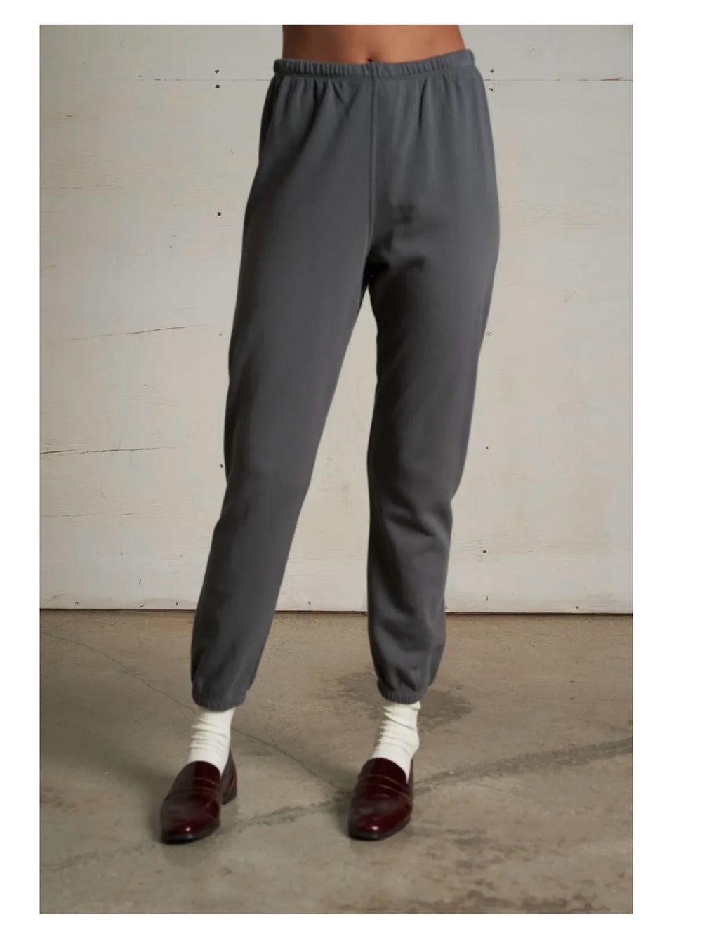 PERFECTWHITETEE johnny sweatpant in charcoal Size XS